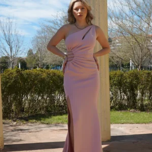 Vestido líneas cristales Sofia