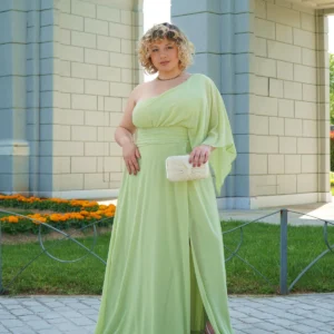 Vestido manga capa Leticia