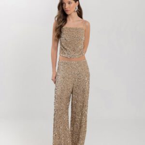 Pantalón paillette beige lez a lez