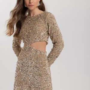 Vestido cut out beige lez a lez