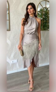 Vestido satinado Marbella