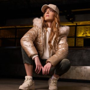 Chaquetón metalizado Pdk Woman