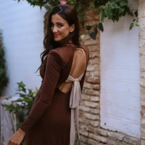 Vestido escote espalda Monsanto