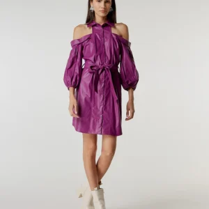 Vestido eco piel Bsb Fashion