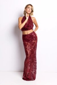 Conjunto hojas lentejuelas Atenas