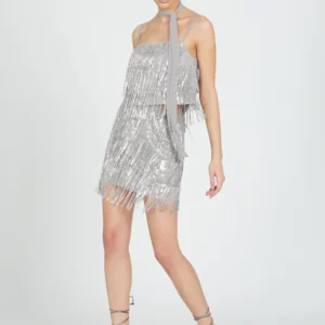 Falda flecos lentejuelas Relish