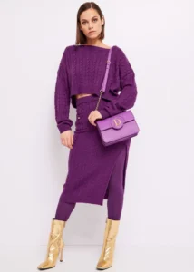 Falda ochos morada denny rose