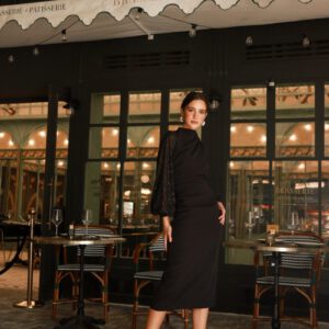 Vestido mangas plumeti Sevilla