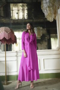 Vestido lazada frontal Atenea