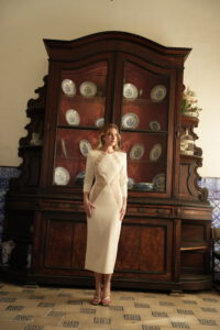 Vestido bicolor Serena