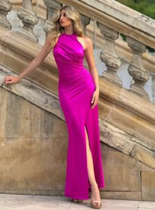 Vestido halter colores Mira