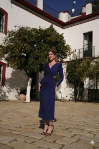 Vestido detalle dorado Valentina