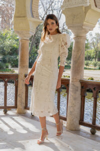 Vestido brocado Savia