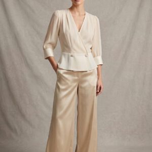 Blusa combi beige Koralline