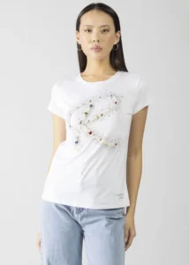 Camiseta logo perlas Denny Rose