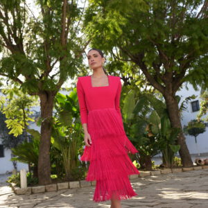 Vestido flecos Ariadna