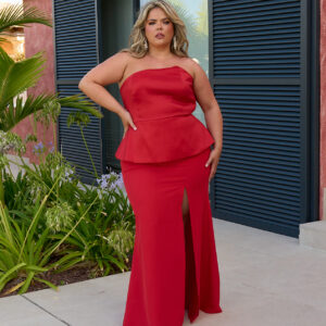 Vestido combi tafetán Liana