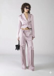 Pantalón cargo malva Denny Rose