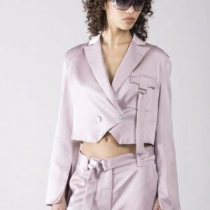 Blazer crop satinada Denny Rose
