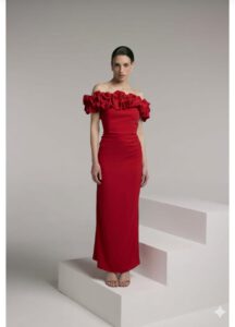 Vestido volante escote Sarah Chole