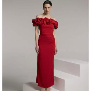 Vestido volante escote Sarah Chole