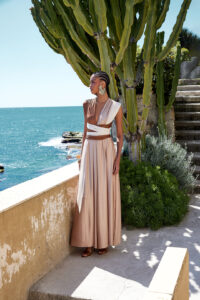 Vestido tricolor Sarah Chole