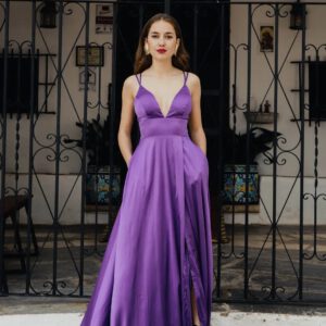 Vestido satinado Alba