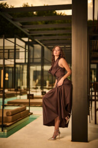Vestido cinturón detalle Pdk