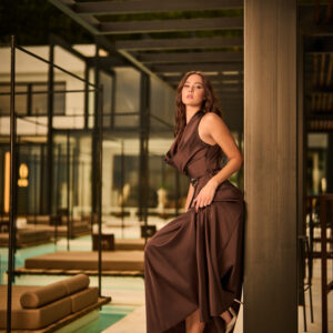 Vestido cinturón detalle Pdk