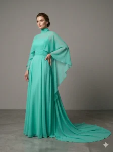 Vestido capa Selena