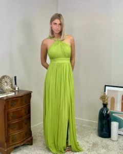 Vestido halter detalle Estela