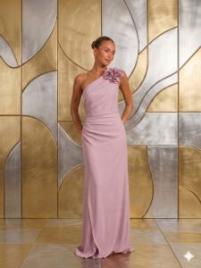Vestido asimétrico flor Iana