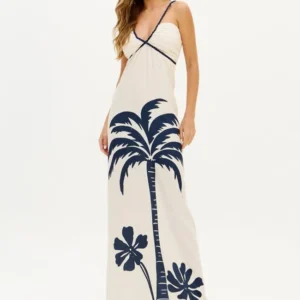 Vestido palmera azul My favorite
