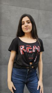 Camiseta letras lentejuelas Sarah Chole