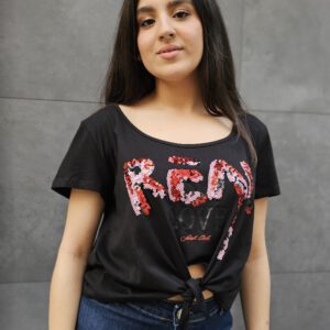 Camiseta letras lentejuelas Sarah Chole