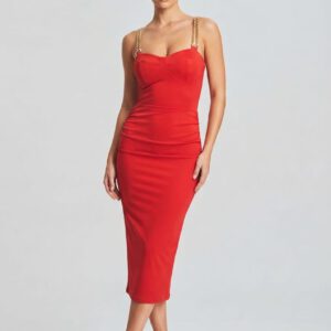 Vestido tirantes cadenas Koralline