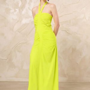 Vestido drapeado rombo Denny rose