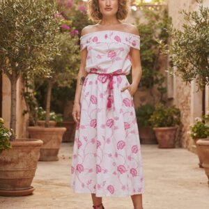 Vestido flores bordadas Sarah Chole