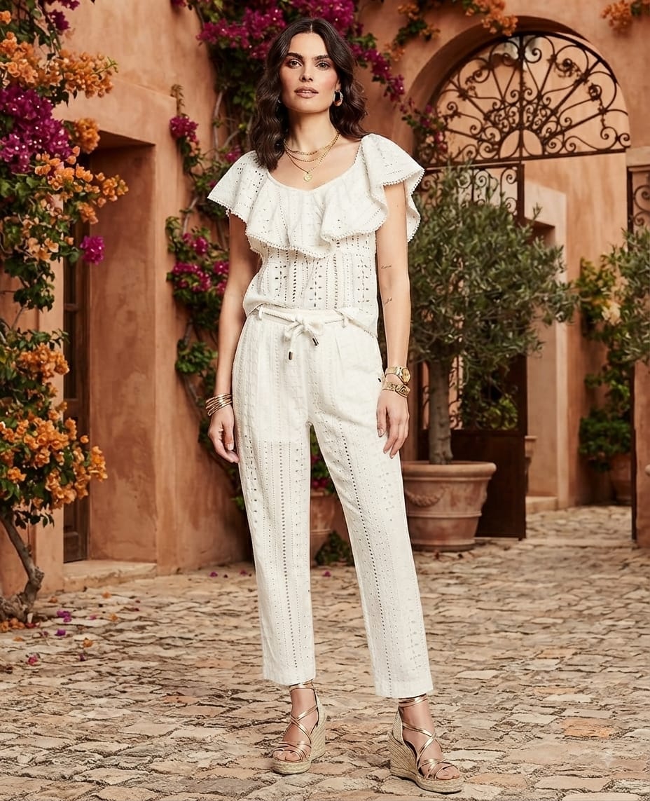 Pantalón perforado Gaudí