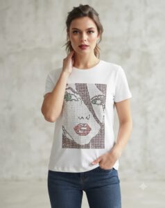 Camiseta chica strass Pdk