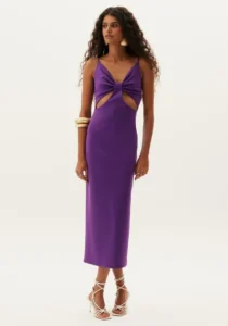 Vestido moña escote lança perfume