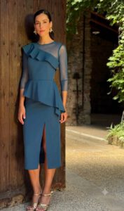 Vestido escote volante Priya