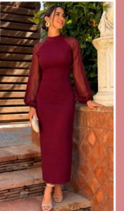 Vestido mangas gasa Ebba