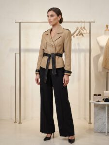 Chaqueta combi ecopiel Koralline