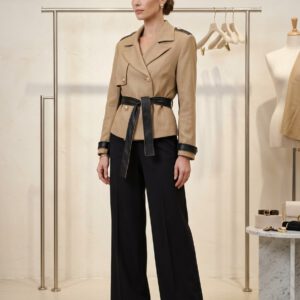 Chaqueta combi ecopiel Koralline