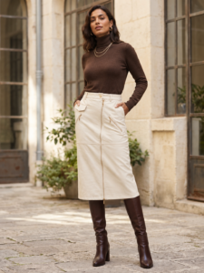Falda eco piel Koralline