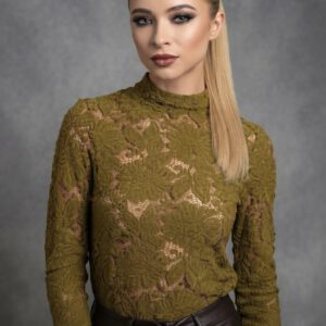 Top encaje verde Phard